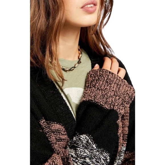 NWT Free People Cardigan Helsinki Combo Size XL - Picture 4 of 8